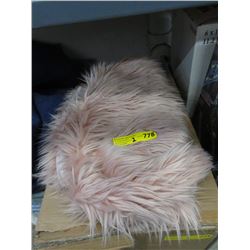2 New Pink Fun Fur Throws by Style in Form