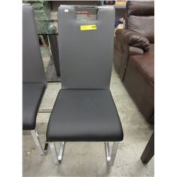 New 2 Tone Dining Chair with Chrome Frame