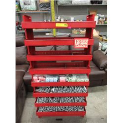 Metal Hardware Display with Bolts & Screws