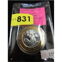 Ltd. Edition .999 Fine Silver $10 Casino Token