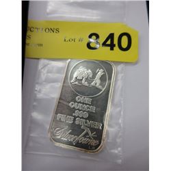 1 Ounce .999 Fine Silver Silver Towne Bar