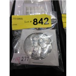 20 One Gram .999 Fine Silver Maple Leaf Bars