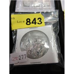 20 One Gram .999 Fine Silver Bars - Assorted
