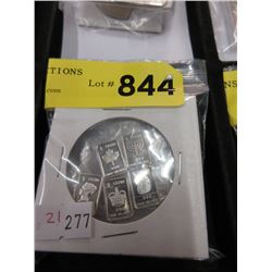 20 One Gram .999 Fine Silver Bars - Assorted