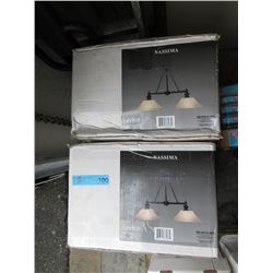2 New Nassima Bronze Finish Light Fixtures