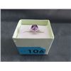Image 2 : 2.4 CT Amethyst & Diamond Sterling Silver Ring
