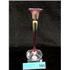 Image 1 : Arte Vargas Iridescent Art Glass Candlestick
