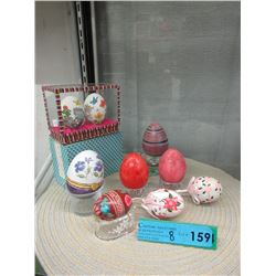 8 Egg Shaped Collectibles