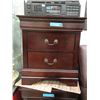 Image 1 : New 2 Drawer Wood Bedside Table