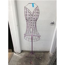 52" Tall Wire Art Dress on Stand