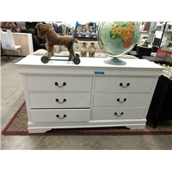 New 6 Drawer White Dresser