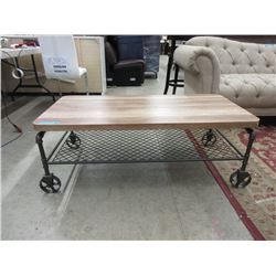 New LH Imports Wood & Metal Coffee Table