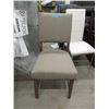 Image 1 : New Wood Dining Chair with Upholstered Seat & Back