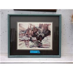 Limited Edition Bergsma Print "Loon Lake"