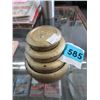 Image 1 : Vintage 4 Piece Set of Cast Metal Weights