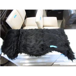 2 New Black Fun Fur Throws by Style in Form