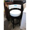 Image 1 : New 30" Swivel Stool with Nail Head Detail - White