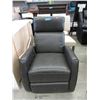Image 1 : New Grey Leather Power Reclining Swivel Chair