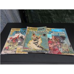 Three 1950's Classics Illustrated Comics