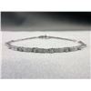 Image 1 : 18KT White Gold Diamond Line Bracelet