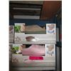 Image 1 : 2 Pairs of New Memory Foam Slippers - Size L & XL