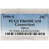 Image 3 : 1999-S SILVER CONNECTICUT QUARTER PCGS PR69 DCAM