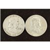 Image 1 : 1953-D AND 1961-D FRANKLIN HALF DOLLARS