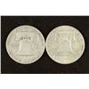 Image 2 : 1953-D AND 1961-D FRANKLIN HALF DOLLARS