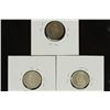 Image 2 : SWISS 1921,52 & 63 SILVER HALF FRANCS .2013 OZ.ASW