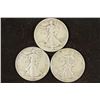 Image 1 : 1943,45 & 47 WALKING LIBERTY HALF DOLLARS