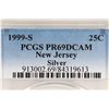 Image 3 : 1999-S SILVER NEW JERSEY QUARTER PCGS PR69 DCAM