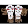 Image 1 : Assiniboine Fully Beaded Gauntlet Gloves 1870-1890