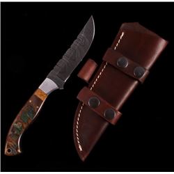 CFK Ram Horn Dagger with Leather Scabbard