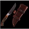 Image 1 : CFK Ram Horn Dagger with Leather Scabbard