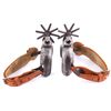 Image 2 : Early Double Mounted Silver Vaquero Spurs 1800's