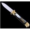 Image 1 : Italian Buffalo Horn Shot Puller Switchblade Knife