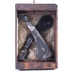 Pair of Shawnee Trade Pipe Tomahawk Heads 19th C