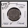 Image 1 : Uncirculated German 1955-F 1 Deutsche Mark Coin