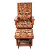 Image 3 : Towne Square Oak Glider Rocking Chair w/ Footstool