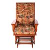 Image 4 : Towne Square Oak Glider Rocking Chair w/ Footstool