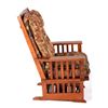 Image 5 : Towne Square Oak Glider Rocking Chair w/ Footstool