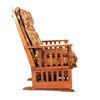 Image 6 : Towne Square Oak Glider Rocking Chair w/ Footstool