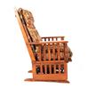 Image 7 : Towne Square Oak Glider Rocking Chair w/ Footstool