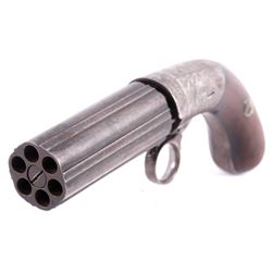 Blunt & Syms Engraved .32 Cal Percussion Pepperbox