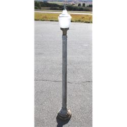 Early Cast Iron & Glass Street Light c. 1900