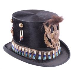 Sioux Native American Indian Beaded Top Hat