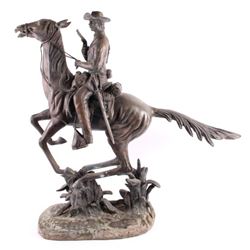 Original S. Kelieam US Cavalry Sculpture LARGE