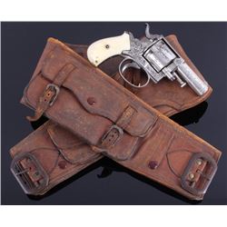 RARE Engraved Western Bulldog Revolver & Holster