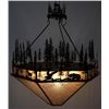 Image 11 : Rustic Pine and Animal Silhouette Chandelier