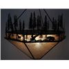 Image 12 : Rustic Pine and Animal Silhouette Chandelier